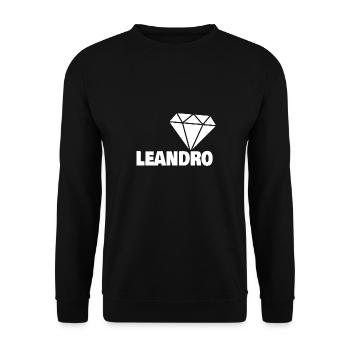 Edel Leandro - Unisex Sweatshirt - black - Front - Alina (178cm) & Michal (187cm)