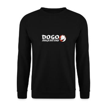 Dogo Argentino - Unisex Sweatshirt - black - Front - Alina (178cm) & Michal (187cm)