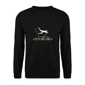 Je fais mes propres cascades ski Idée cadeau drôle de ski - Sweat-shirt Unisexe - noir - Devant - Alina (178cm) & Michal (187cm)