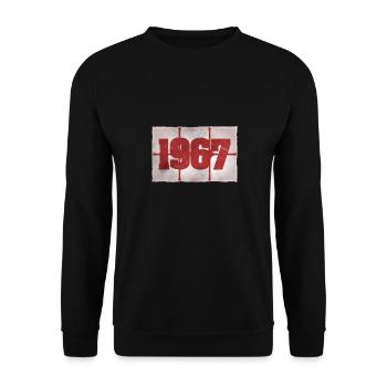 Né en 1967 - Sweat-shirt Unisexe - noir - Devant - Alina (178cm) & Michal (187cm)