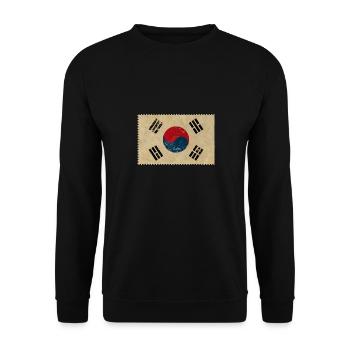 Corée du Sud - Sweat-shirt Unisexe - noir - Devant - Alina (178cm) & Michal (187cm)