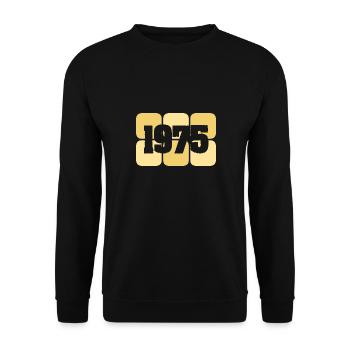 Né en 1975 - Sweat-shirt Unisexe - noir - Devant - Alina (178cm) & Michal (187cm)