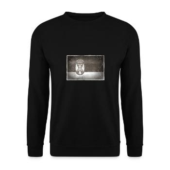 Serbia - Unisex Sweatshirt - black - Front - Alina (178cm) & Michal (187cm)