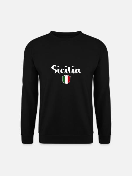 Vintage Sicilia Sicile Italie - Sweat-shirt Unisexe - noir
