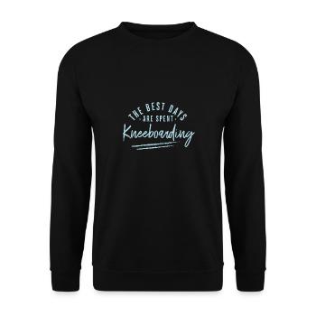 Les meilleurs jours sont passés - Sweat-shirt Unisexe - noir - Devant - Alina (178cm) & Michal (187cm)