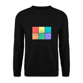 Ocean, nature, magnifiques récifs coralliens, - Sweat-shirt Unisexe - noir - Devant - Alina (178cm) & Michal (187cm)