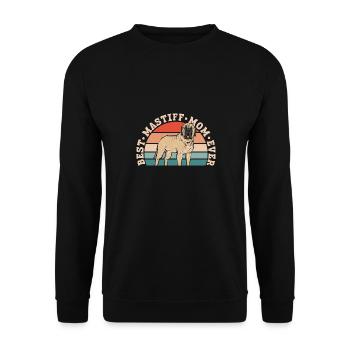 Mastiff Dog Old English Mastiff - Unisex Sweatshirt - black - Front - Alina (178cm) & Michal (187cm)