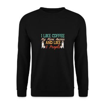 Berger australien miniature - Sweat-shirt Unisexe - noir - Devant - Alina (178cm) & Michal (187cm)