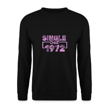 seit 1972 - Unisex Pullover - Schwarz - Vorne - Alina (178cm) & Michal (187cm)