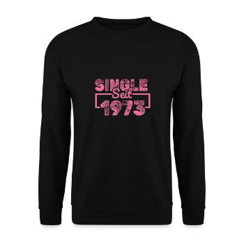 seit 1973 - Unisex Pullover - Schwarz - Vorne - Alina (178cm) & Michal (187cm)