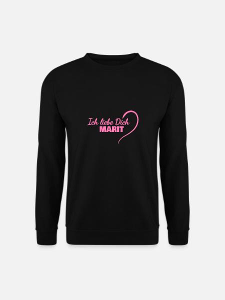 Herz Marit - Unisex Pullover - Schwarz
