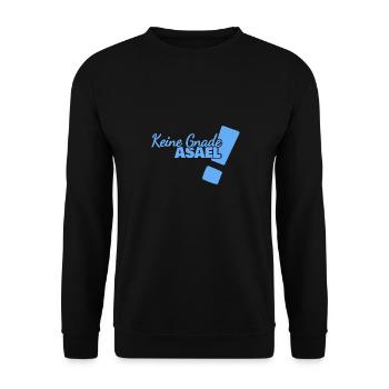 Spruch Asael - Unisex Pullover - Schwarz - Vorne - Alina (178cm) & Michal (187cm)