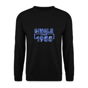seit 1955 - Unisex Pullover - Schwarz - Vorne - Alina (178cm) & Michal (187cm)