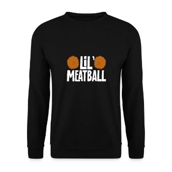 Fleischbällchen Italien Italienisches Essen - Unisex Pullover - Schwarz - Vorne - Alina (178cm) & Michal (187cm)