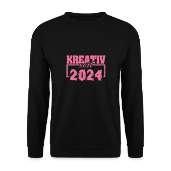 Malerei 2024 - Unisex Pullover - Schwarz - Vorne - Alina (178cm) & Michal (187cm)