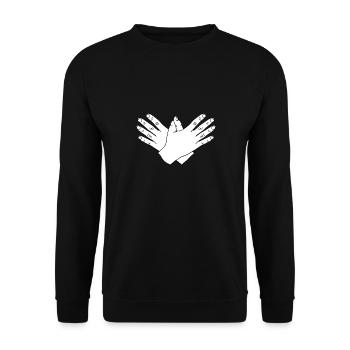 Drapeau albanais Aigle albanais Shqiponja - Sweat-shirt Unisexe - noir - Devant - Alina (178cm) & Michal (187cm)