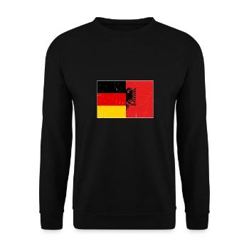 Drapeau albanais Aigle albanais Shqiponja - Sweat-shirt Unisexe - noir - Devant - Alina (178cm) & Michal (187cm)