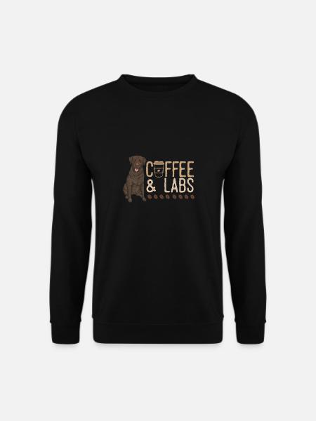 Chocolate Labrador Retriever Dog - Unisex Sweatshirt - black