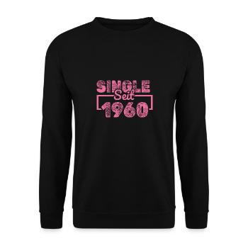 1960 - Unisex Pullover - Schwarz - Vorne - Alina (178cm) & Michal (187cm)