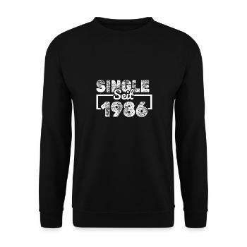 seit 1986 - Unisex Pullover - Schwarz - Vorne - Alina (178cm) & Michal (187cm)