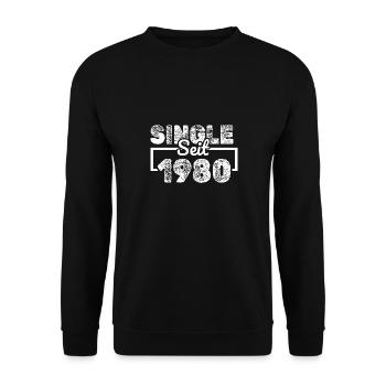 depuis 1980 - Sweat-shirt Unisexe - noir - Devant - Alina (178cm) & Michal (187cm)