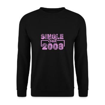 since 2008 - Unisex Sweatshirt - black - Front - Alina (178cm) & Michal (187cm)