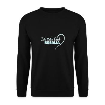 Cadeau pour Rosalia - Sweat-shirt Unisexe - noir - Devant - Alina (178cm) & Michal (187cm)