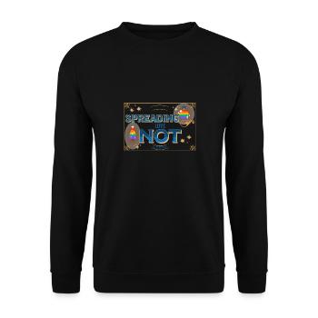 Amour Inclusivité Égalité Orgueil Arc-en-ciel Paix - Sweat-shirt Unisexe - noir - Devant - Alina (178cm) & Michal (187cm)