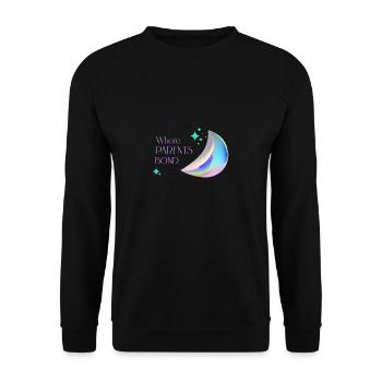 Parents Club Funny Family Children Bond Kids Love - Unisex Pullover - Schwarz - Vorne - Alina (178cm) & Michal (187cm)