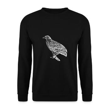 Wanderfalke, Falke, Falke, Vogel, Raubfalke, Falke - Unisex Pullover - Schwarz - Vorne - Alina (178cm) & Michal (187cm)