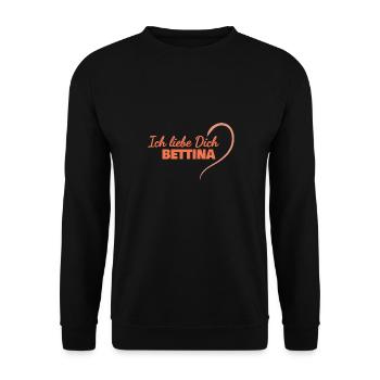 LiebeDich Bettina - Unisex Pullover - Schwarz - Vorne - Alina (178cm) & Michal (187cm)