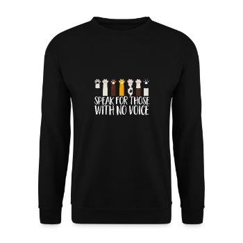 Vet Tech Veterinary Medicine Veterinary Technician - Unisex Sweatshirt - black - Front - Alina (178cm) & Michal (187cm)