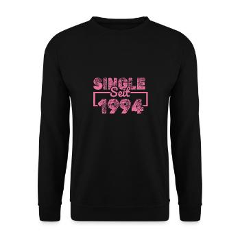 Single 1994 - Unisex Pullover - Schwarz - Vorne - Alina (178cm) & Michal (187cm)