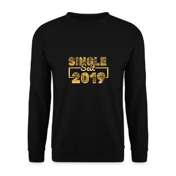 seit 2019 - Unisex Pullover - Schwarz - Vorne - Alina (178cm) & Michal (187cm)
