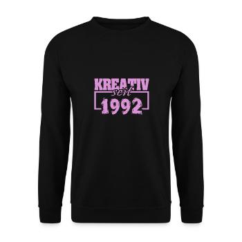1992 - Unisex Sweatshirt - black - Front - Alina (178cm) & Michal (187cm)