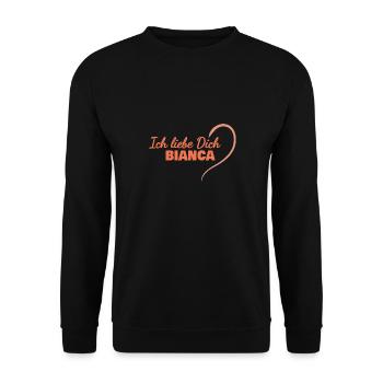 LiebeDich Bianca - Unisex Pullover - Schwarz - Vorne - Alina (178cm) & Michal (187cm)