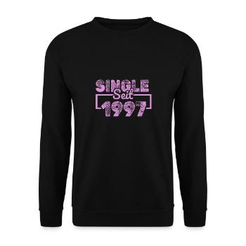 1997 - Unisex Pullover - Schwarz - Vorne - Alina (178cm) & Michal (187cm)