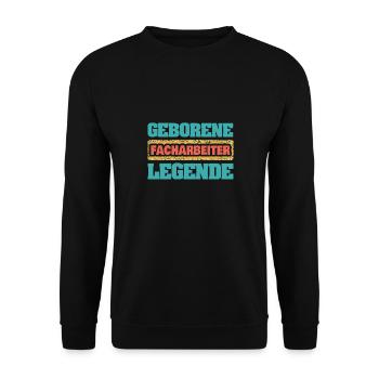 Gift for skilled workers - Unisex Sweatshirt - black - Front - Alina (178cm) & Michal (187cm)