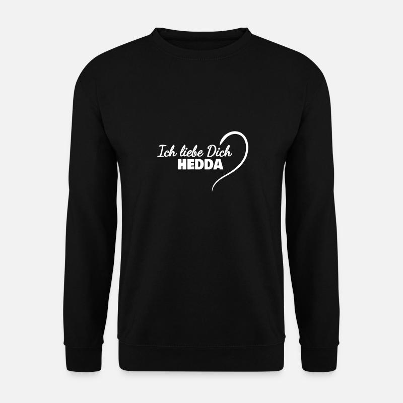 Je t’aime Hedda - Sweat-shirt Unisexe - noir