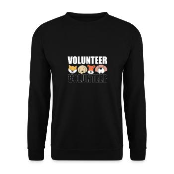 Dog Rescue Animal Rights Animal Rescue Animal Shelter - Unisex Sweatshirt - black - Front - Alina (178cm) & Michal (187cm)