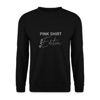 Chemise rose - Black Edition : Design amusant - Sweat-shirt Unisexe - noir - Devant - Alina (178cm) & Michal (187cm)
