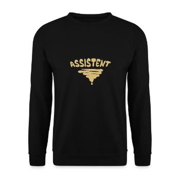Occupation: Assistant - Unisex Sweatshirt - black - Front - Alina (178cm) & Michal (187cm)
