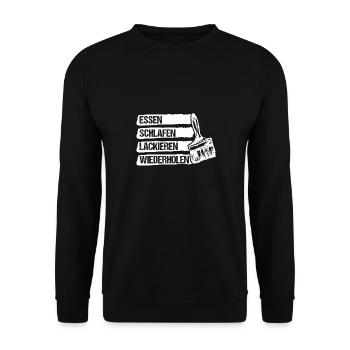 Car Painter Vehicle Painter Painter - Unisex Sweatshirt - black - Front - Alina (178cm) & Michal (187cm)