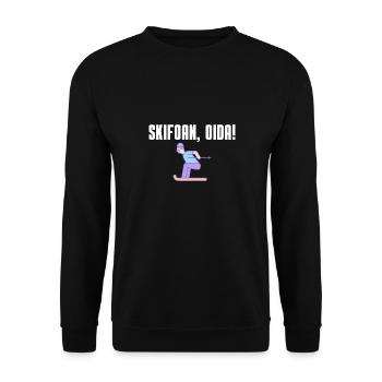 Skifoan, Oida - Unisex Pullover - Schwarz - Vorne - Alina (178cm) & Michal (187cm)