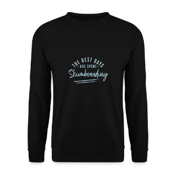On passe les meilleurs jours à skimboard - Sweat-shirt Unisexe - noir - Devant - Alina (178cm) & Michal (187cm)