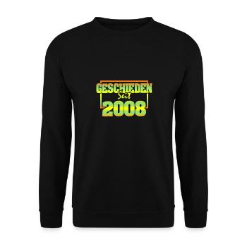 2008 - Unisex Pullover - Schwarz - Vorne - Alina (178cm) & Michal (187cm)