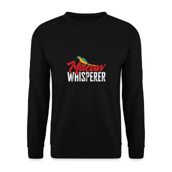 Yellow-breasted Macaw Parrot Blue And Yellow Macaw - Unisex Sweatshirt - black - Front - Alina (178cm) & Michal (187cm)