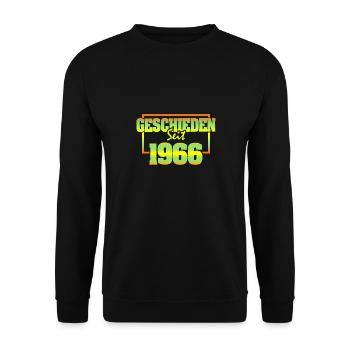 Ehefrau 1966 - Unisex Pullover - Schwarz - Vorne - Alina (178cm) & Michal (187cm)