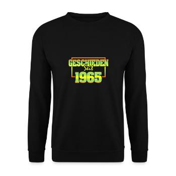 Jahr 1965 - Unisex Pullover - Schwarz - Vorne - Alina (178cm) & Michal (187cm)