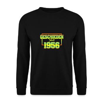 Geschieden 1956 - Unisex Pullover - Schwarz - Vorne - Alina (178cm) & Michal (187cm)